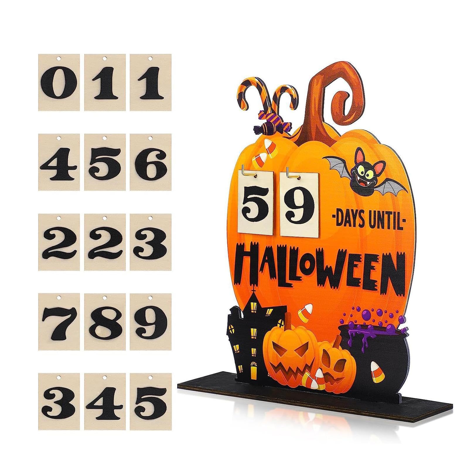 Amazon.co.jp: ハロウィン カウントダウン カレンダー | 木製